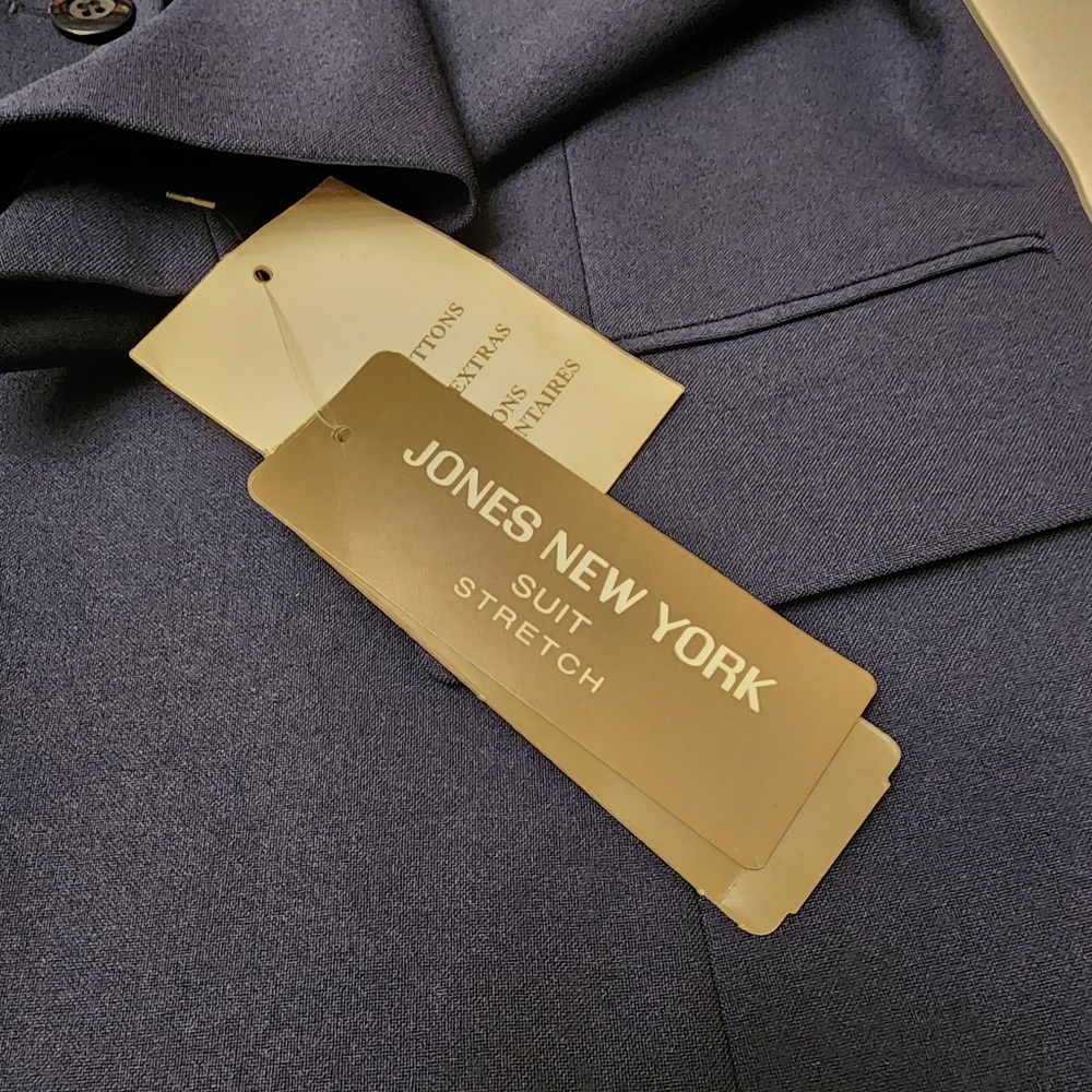Jones NY Navy Blue Suit Blazer Jacket Size 6 NWT - Picture 10 of 14